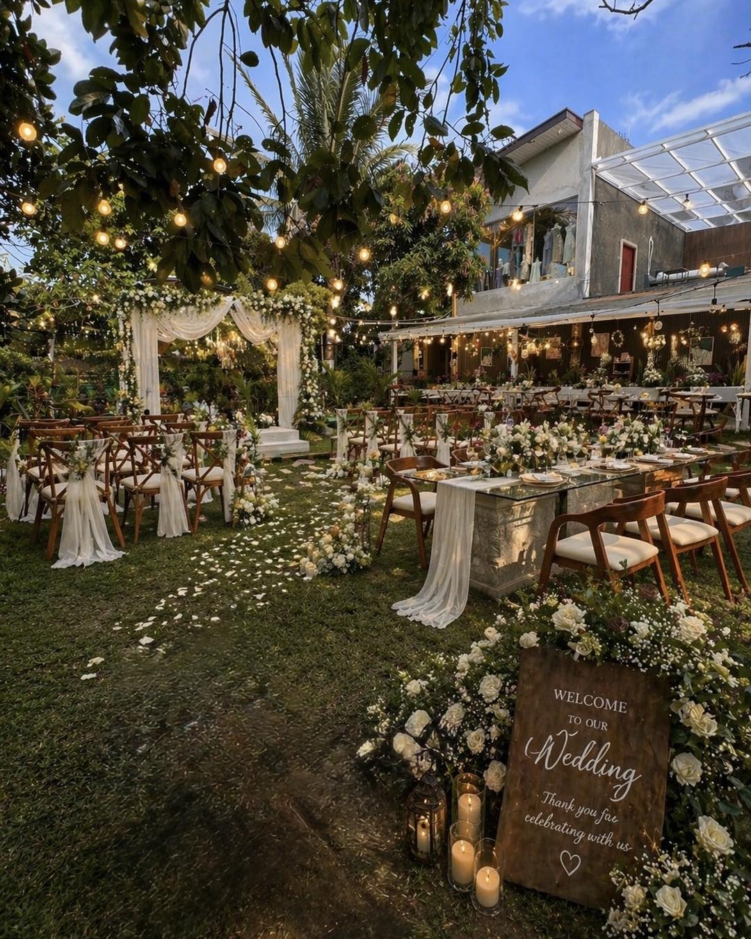 Wedding setup at YANI Garden